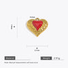 Wholesale Stainless Steel Love Heartshaped Oil Drop Enamel Handmade Pendant Jewelry Accessories