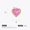 Wholesale Stainless Steel Love Heartshaped Oil Drop Enamel Handmade Pendant Jewelry Accessories