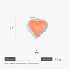 Wholesale Stainless Steel Love Heartshaped Oil Drop Enamel Handmade Pendant Jewelry Accessories