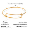 Wholesale Stainless Steel Love Opening Bracelet With Electroplating Treatment