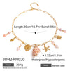 Wholesale Stainless Steel Love Pearl Pendant Necklace With Animal Zodiac Pattern For Women Electroplated