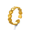 Wholesale Stainless Steel Love Ring With Heart Shape Pattern 18K Gold Plated For Women