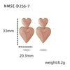 Wholesale Stainless Steel Love Shaped Electroplated Fashionable Women's Earrings