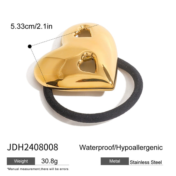 Wholesale Stainless Steel Lovely Hair Ring Headwear With Electroplating Treatment