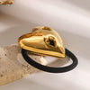 Wholesale Stainless Steel Lovely Hair Ring Headwear With Electroplating Treatment