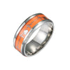 Wholesale Stainless Steel Luminous Heartbeat Ring With Letters Numbers Text Pattern Unisex
