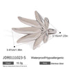 Wholesale Stainless Steel Maple Leaf Ring With Geometric Design And Electroplating For Women