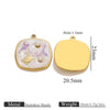 Wholesale Stainless Steel Marine Style Pendants With Shells Mermaids Turtles Square Oval Shapes Electroplated