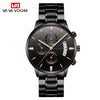 Wholesale Stainless Steel Men's Leisure Quartz Watch With Round Dial Waterproof