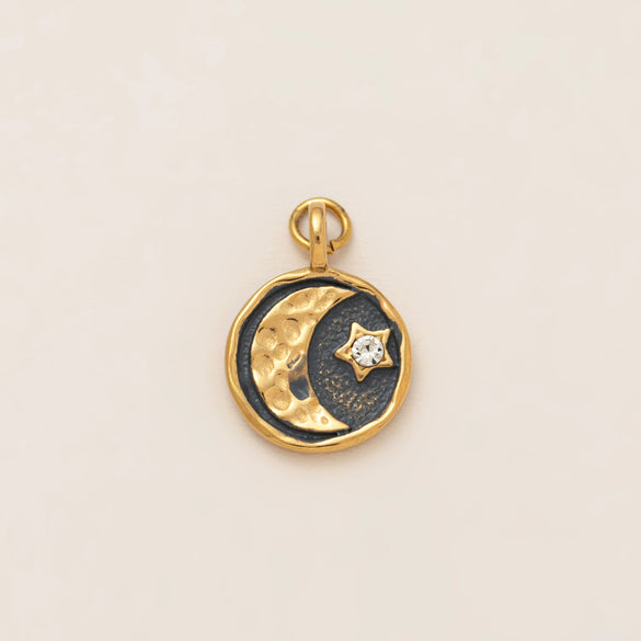 Wholesale Stainless Steel Mini Elephant Lotus Love Pendant Necklace Electroplated 18K Gold Color