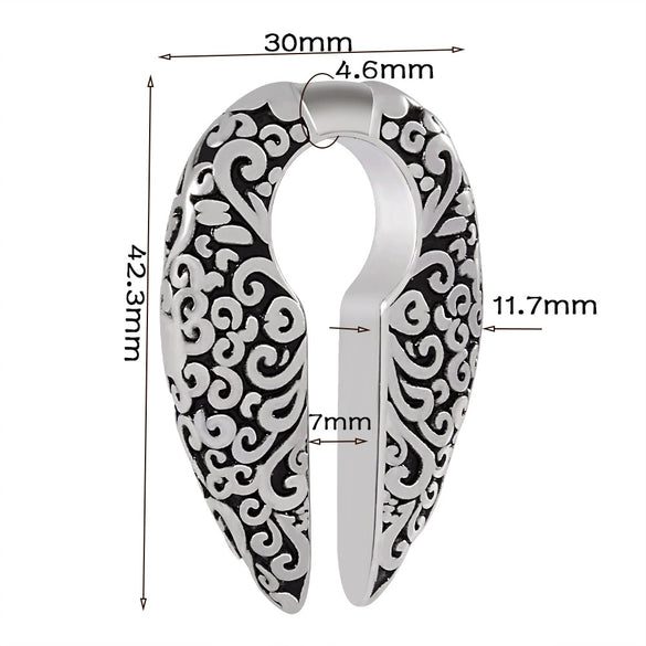 Wholesale Stainless Steel Minimalist Geometric Specialshaped Scorpion Snake Lock Cshaped Sun Moon Flower Ear Expansion Earrings With Polishing