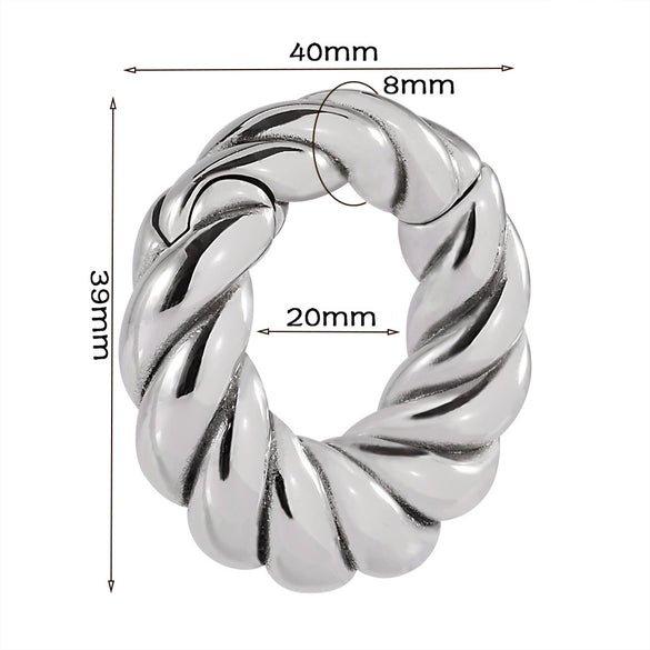 Wholesale Stainless Steel Minimalist Geometric Specialshaped Scorpion Snake Lock Cshaped Sun Moon Flower Ear Expansion Earrings With Polishing