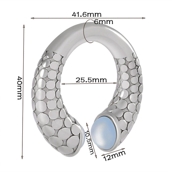 Wholesale Stainless Steel Minimalist Geometric Specialshaped Scorpion Snake Lock Cshaped Sun Moon Flower Ear Expansion Earrings With Polishing