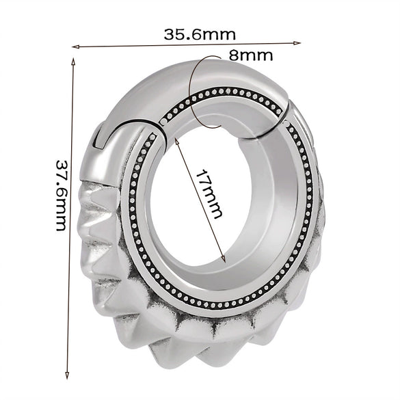 Wholesale Stainless Steel Minimalist Geometric Specialshaped Scorpion Snake Lock Cshaped Sun Moon Flower Ear Expansion Earrings With Polishing