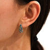 Wholesale Stainless Steel Mixed Color Zircon Water Drops Exquisite Temperament Earrings Pvd Plated 18K Gold For Women