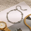 Wholesale Stainless Steel Multilayer Stacked Bracelet With Geometric Design Electroplated Treatment For Women