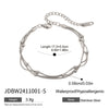 Wholesale Stainless Steel Multilayer Stacked Bracelet With Geometric Design Electroplated Treatment For Women