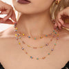 Wholesale 316L Stainless Steel Natural Stone Abacus Bead Necklace And Bracelet Electroplated Light Luxury Style For Women
