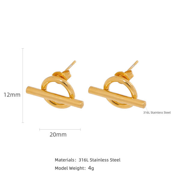 Wholesale Stainless Steel Natural Style Geometric And Leaf Patterned Electroplated Triangle Blade Lava Texture Earrings For Women