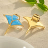 Wholesale Stainless Steel Natural Style Plant Flowers Pattern Electroplating Pendant Necklace Accessories