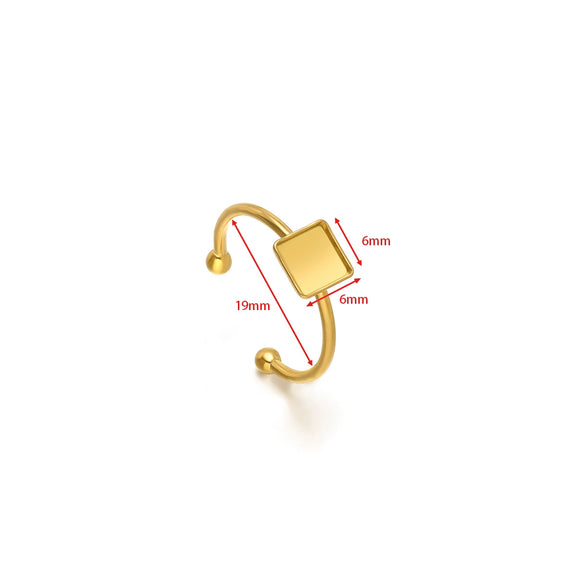 Wholesale Stainless Steel Natural Style U Shape Ring Bottom Holder With Electroplating