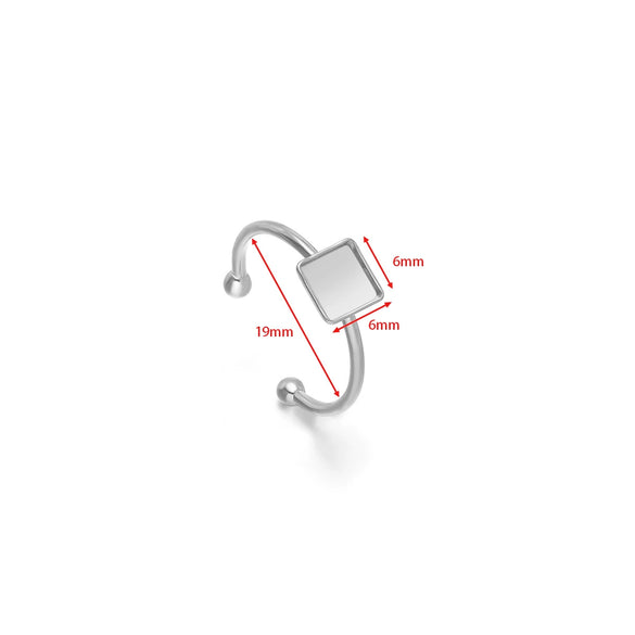Wholesale Stainless Steel Natural Style U Shape Ring Bottom Holder With Electroplating