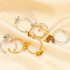 Wholesale Stainless Steel Natural Style U Shape Ring Bottom Holder With Electroplating