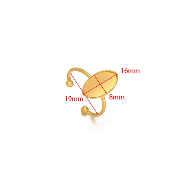 Wholesale Stainless Steel Natural Style U Shape Ring Bottom Holder With Electroplating