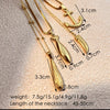 Wholesale Stainless Steel Necklace Retro Style Ushaped Electroplated Jewelry For Unisex