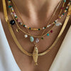 Wholesale Stainless Steel Necklace With Animal Zodiac Pattern Electroplated Light Luxury Jewelry