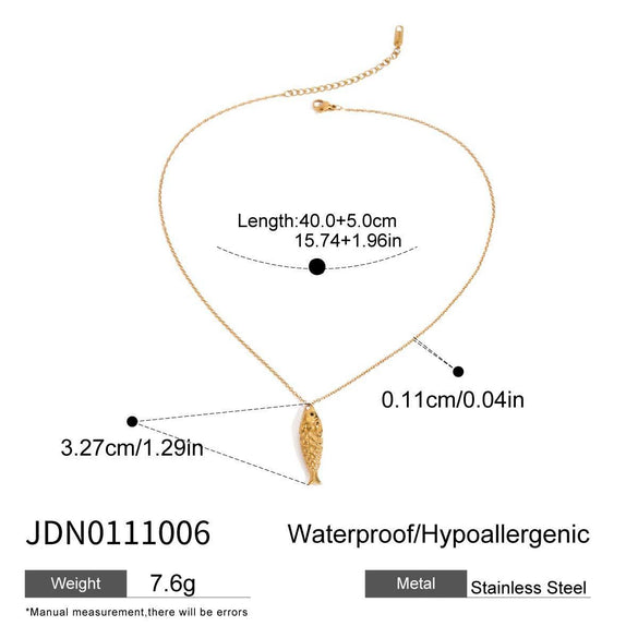 Wholesale Stainless Steel Necklace With Animal Zodiac Pattern Electroplated Light Luxury Jewelry