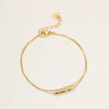 Wholesale Stainless Steel Necklace With Geometric Beads Electroplated Double Layer Stacked Collarbone Chain For Women