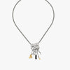 Wholesale Stainless Steel Necklace With Geometric Pattern Cuban Chain Style Electroplated Unisex