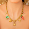 Wholesale Stainless Steel Necklace With Small Pepper And Star Pendant Electroplated For Women