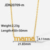 Wholesale Stainless Steel Necklace With Titanium Steel Color Free Letter Envelope Design Geometric Shape Electroplating Process For Women