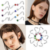 Wholesale Stainless Steel Nose Studs And Nose Rings Diamond Encrusted Round Piercing Jewelry