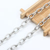 Wholesale Stainless Steel O Cross Thread Chain Necklace Bracelet With Geometric Style And Electroplating