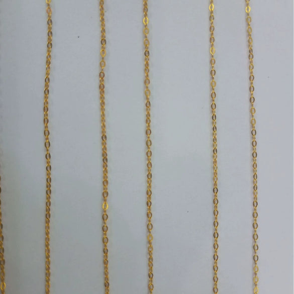 Wholesale Stainless Steel O Shaped Chain Necklace Simple Style Electroplated