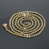 Wholesale Stainless Steel O Shaped Chain Necklace Simple Style Electroplated