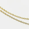 Wholesale Stainless Steel O Shaped Chain Necklace Simple Style Electroplated