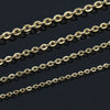 Wholesale Stainless Steel O Shaped Chain Necklace Simple Style Electroplated