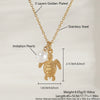 Wholesale Stainless Steel Ocean Series Necklace With Turtle Conch Pearl Pendant Electroplated 18K Gold Non Fading Animal Pattern