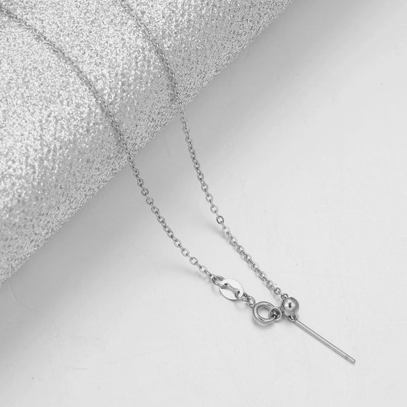 Wholesale Stainless Steel Ochain Necklace With Geometric Pattern And Real Gold Plating