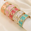 Wholesale Stainless Steel Oil Drip Bracelet With Starfish And Seahorse Pattern Elegant Animal Style