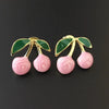 Wholesale Stainless Steel Oil Dripping Fruit Earrings For Women