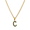 Wholesale Stainless Steel Oil Dripping Letter Pendant Necklace Set With Horse Whip Chain
