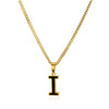 Wholesale Stainless Steel Oil Dripping Letter Pendant Necklace Set With Horse Whip Chain