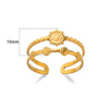 Wholesale Stainless Steel Oil Pressure Wave Geometric Unisex Ring