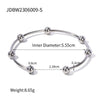 Wholesale Stainless Steel Open Bracelet With Geometric Style And Electroplating