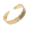 Wholesale Stainless Steel Open Feather Personality Creative Non Fading Bracelet With Electroplating Treatment